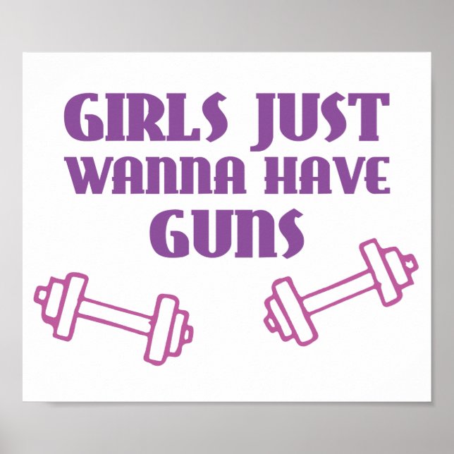 Pôster Girls Just Wanna Have Guns (Frente)
