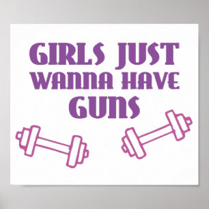 Pôster Girls Just Wanna Have Guns