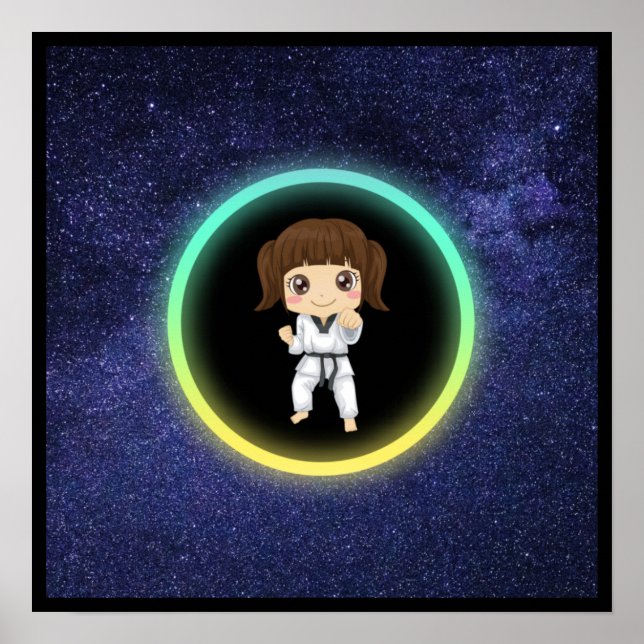 Poster Girls Karate Galaxy (Frente)