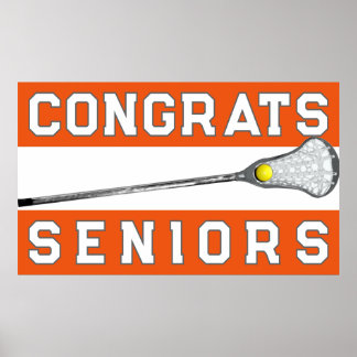 Poster Girls Lacrosse Congrats