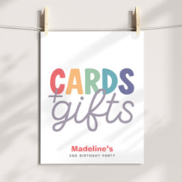 Poster Girls Minimalist Rainbow Cards and Gifts Birthday