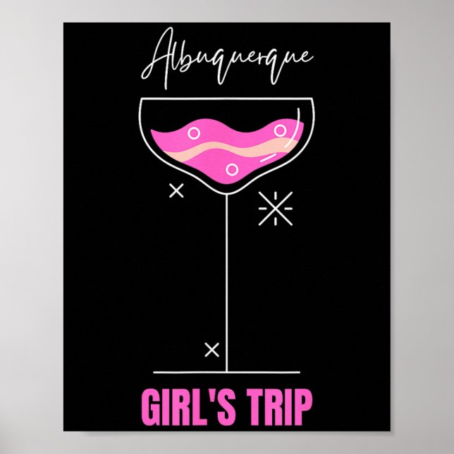 Poster Girls Trip Beach Drink Albuquerque New Mexico  (Frente)