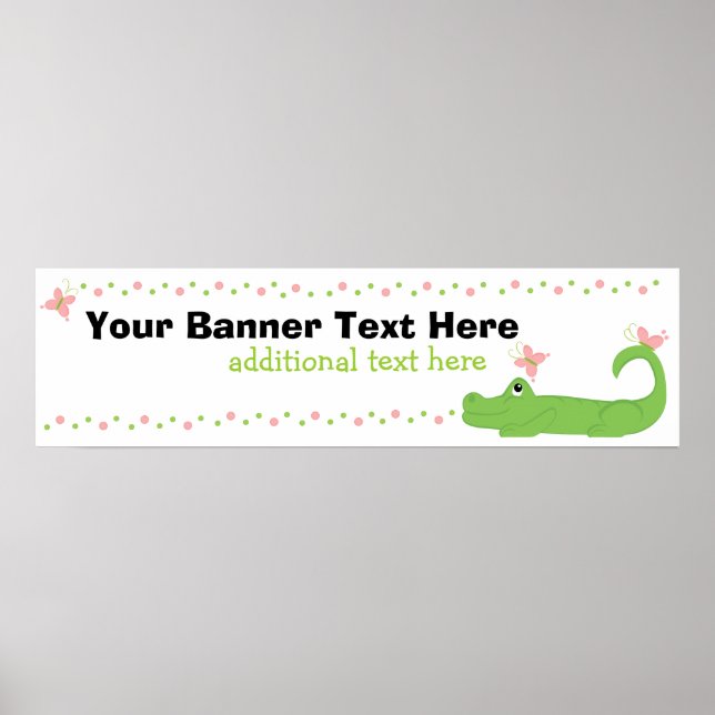 Poster Girly Gator Banner (Frente)