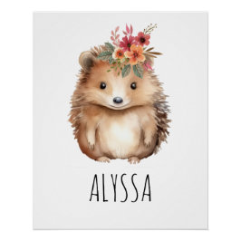 Pôster Girly Hedgehog