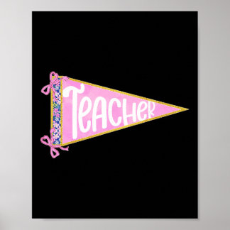 Poster Girly Teacher Appreciation Coquette Bow Ck To Scho