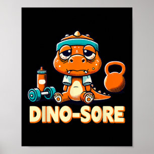Poster Giro de Malhação de construção de porcos Dino-sorv