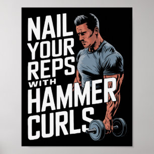 Poster Giro de Malhação do Hammer Curls Bodybuilding