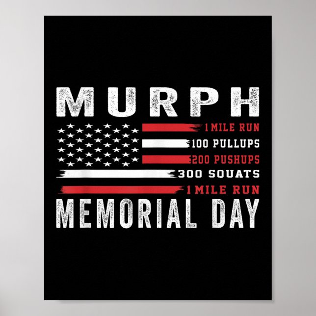 Poster Giro do Dia Memorial Americano Murph Challenge (Frente)