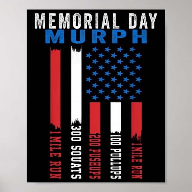 Poster Giro do Dia Memorial Americano Murph Challenge (Frente)