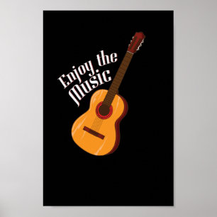 Poster Gitarre "Aproveite a música"