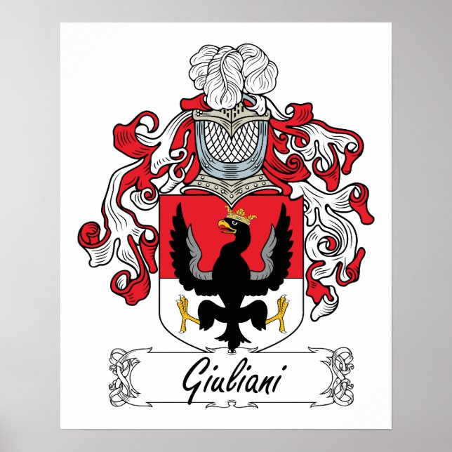 Pôster Giuliani Family Crest (Frente)