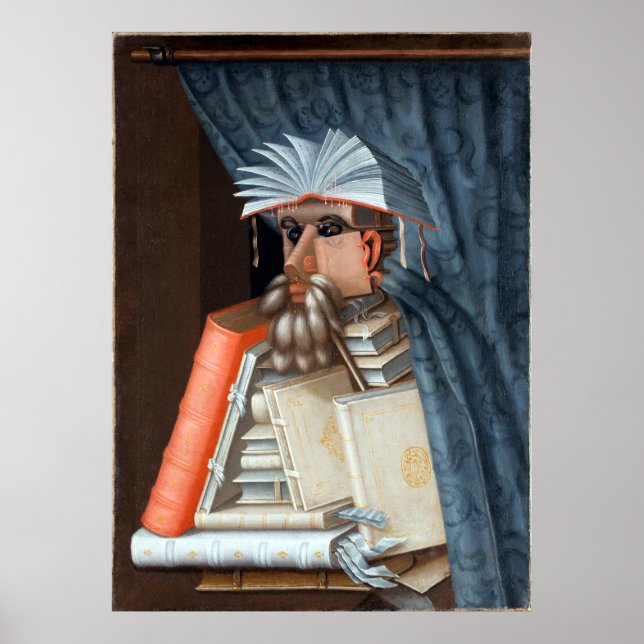Pôster Giuseppe Arcimboldo, Bibliotecário (Frente)