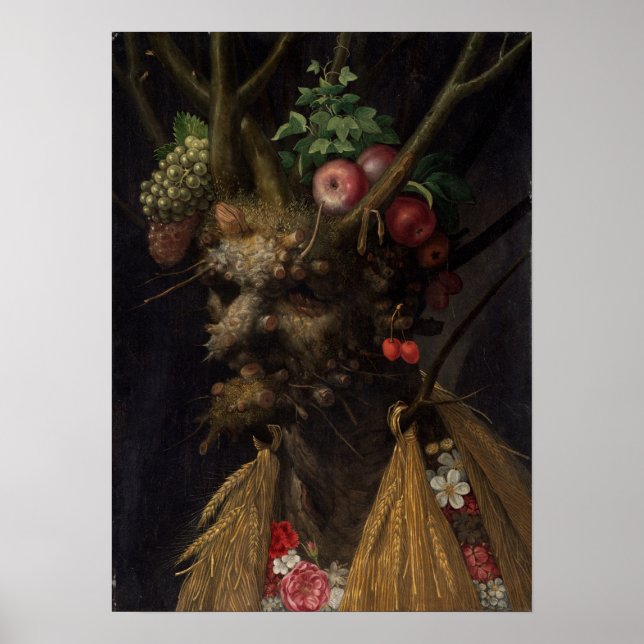 Poster Giuseppe Arcimboldo: Quatro Assentos numa Cabeça (Frente)