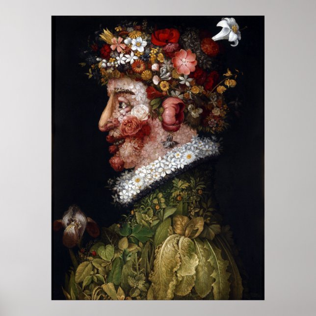 Pôster Giuseppe Arcimboldo Spring (Frente)