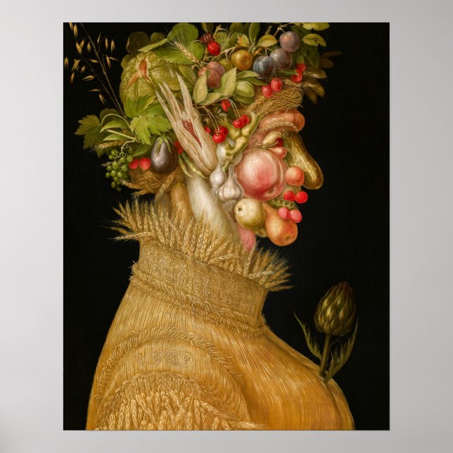 Poster Giuseppe Arcimboldo - Verão (Frente)