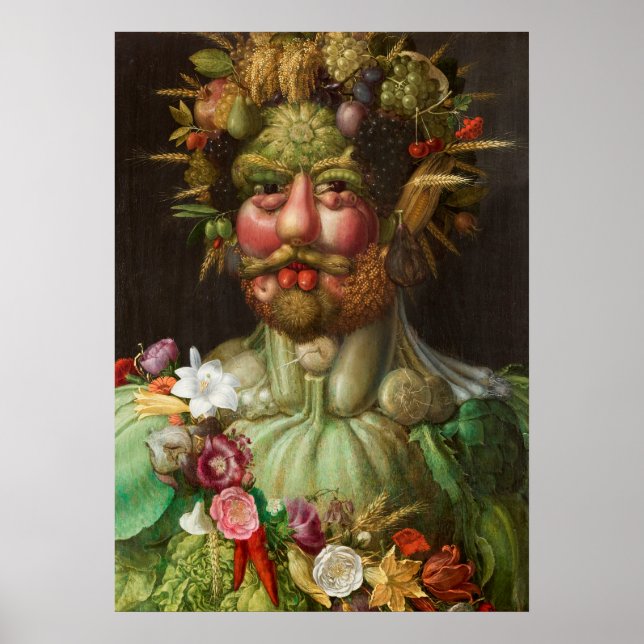 Poster GIUSEPPE ARCIMBOLDO - Vertumnus 1590 (Frente)
