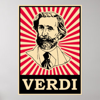 Poster Giuseppe Fortunino Francesco Verdi
