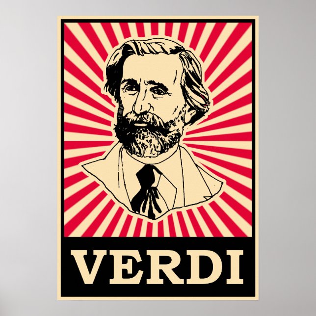 Poster Giuseppe Fortunino Francesco Verdi (Frente)