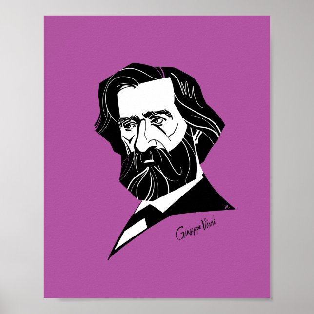 Poster Giuseppe Verdi (Frente)