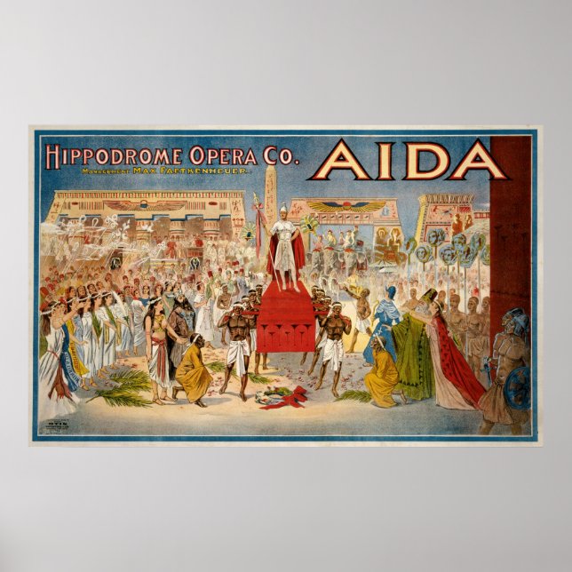 Poster Giuseppe Verdi's Aida (Frente)