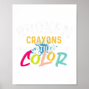 Poster Giz de Cera Ainda Colorido - Conscientização sobre