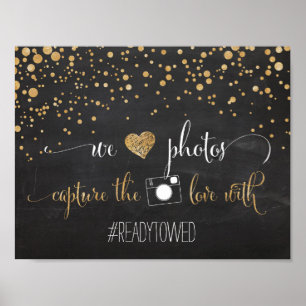 Poster Giz e sinal do Tag da mistura do casamento do
