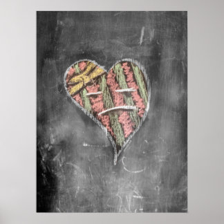 Poster Giz original no armário da cozinha