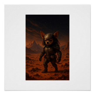 Pôster Gizmo the Predator on Mars