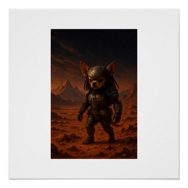 Pôster Gizmo the Predator on Mars (Frente)