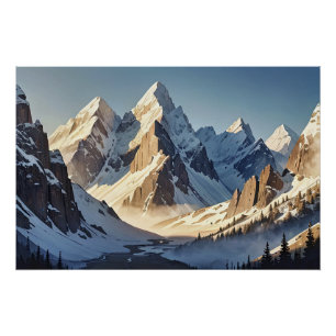 Pôster Glacial Peaks