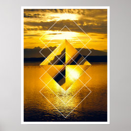 Poster Glaciar NP Geométrico