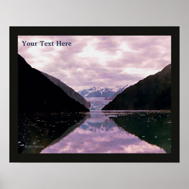 Pôster Glacier Fjord (Frente)