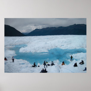Poster Glacier Hikers