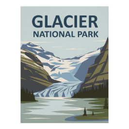 Pôster Glacier National Park Viagem Art