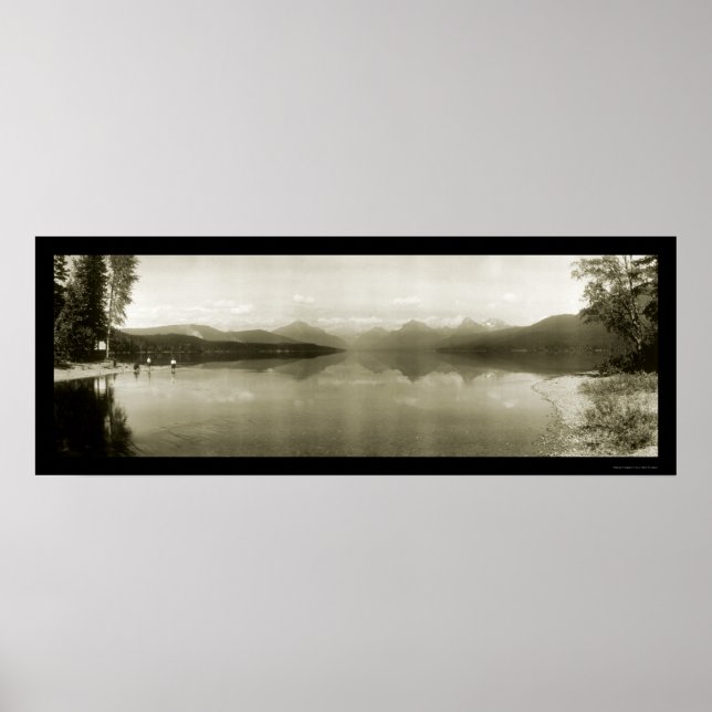 Pôster Glacier Park MT Foto 1916 (Frente)