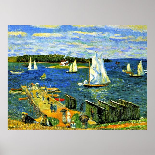 Poster Glackens: Baía de Mahone, (Frente)