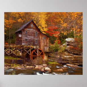 Pôster Glade Creek Grist Mill