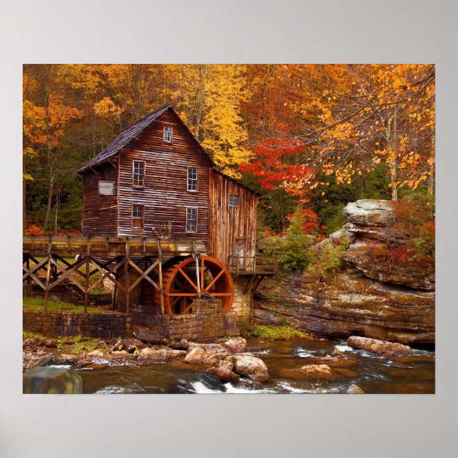Pôster Glade Creek Grist Mill (Frente)