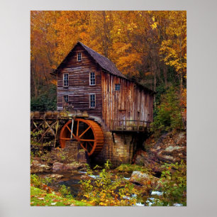Poster Glade Creek Grist Mill