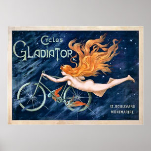 Poster Gladiador de Ciclos por Georges Massias Vintage