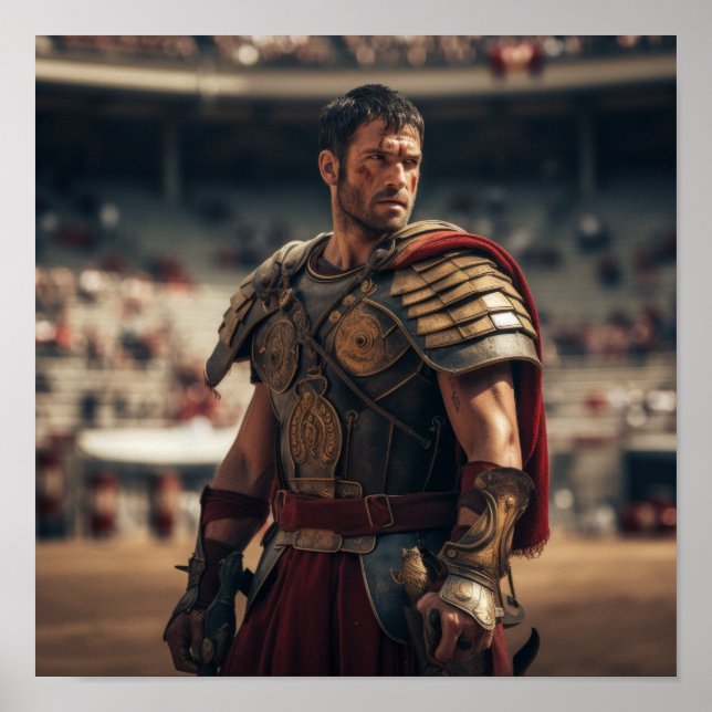 Poster Gladiador-Geral Romano Maximus na Arena - Epi (Frente)