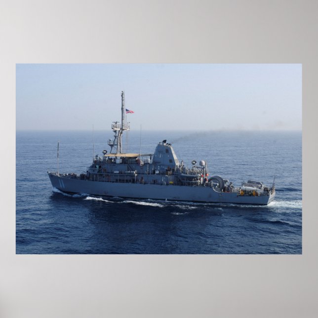 Pôster Gladiador USS (MCM 11) (Frente)