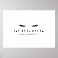 Glam Eyelashes Preto e Branco