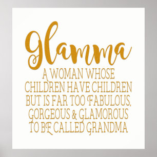 Pôster Glamma - avó fabulosa