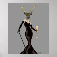 Glamor Deer em Preto