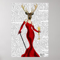 Glamor Deer Em Vermelho 2