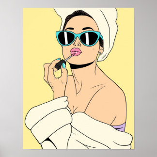 Poster Glamorous Brunette