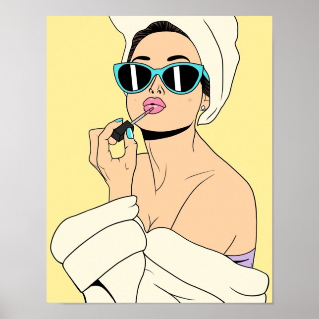 Poster Glamorous Brunette (Frente)