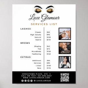 Poster Glamorous Dourado Eye Lash Brow BeauBar Price List