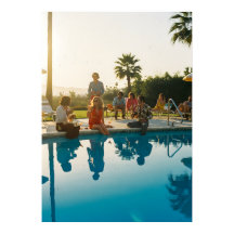 Glamorous Poolside Scene – Vintage-Inspired Travel